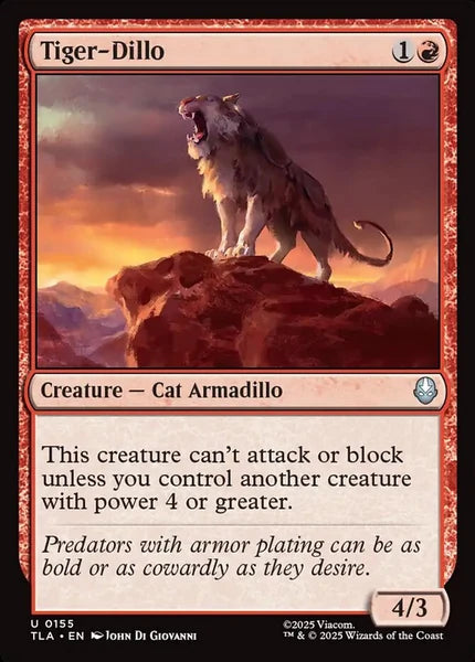 Sammelkarten MTG Tiger-Dillo TLA #155 (ENG)