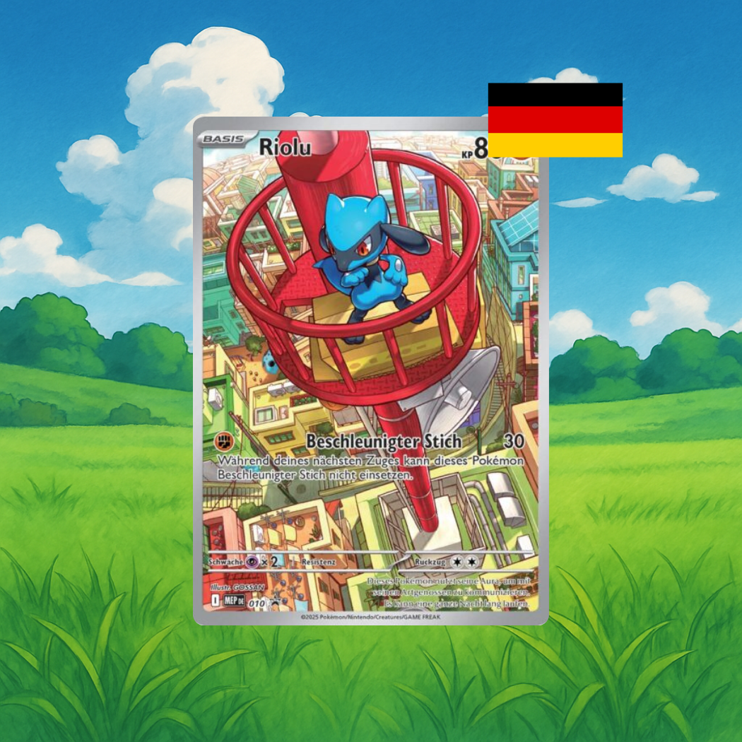 Top Trainer Box Promo Karte Riolu
