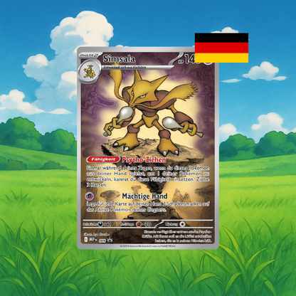 Top Trainer Box Promo Karte Simsala