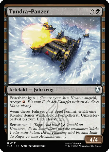 Sammelkarten MTG Tundra-Panzer TLA #121