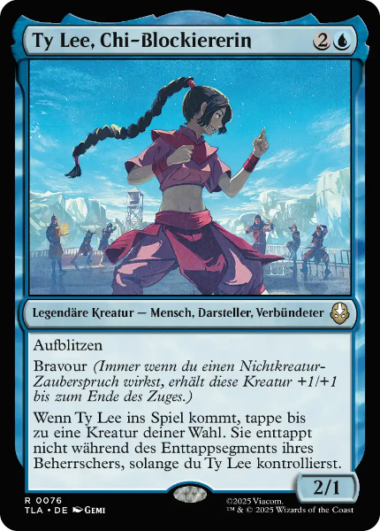 Sammelkarten MTG Ty Lee, Chi-Blockiererin TLA 67