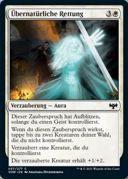 Sammelkarten MTG Übernatürliche Rettung VOW #37 (DEU)
