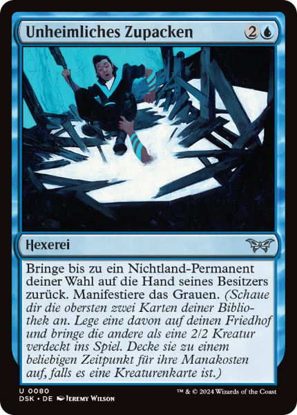 Sammelkarten MTG Unheimliches Zupacken DSK #80 Foil