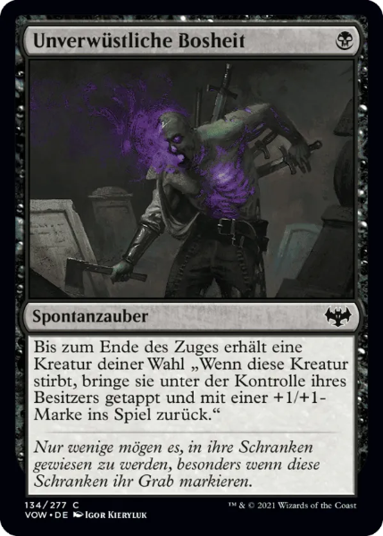 Sammelkarten MTG Unverwüstliche Bosheit VOW 134