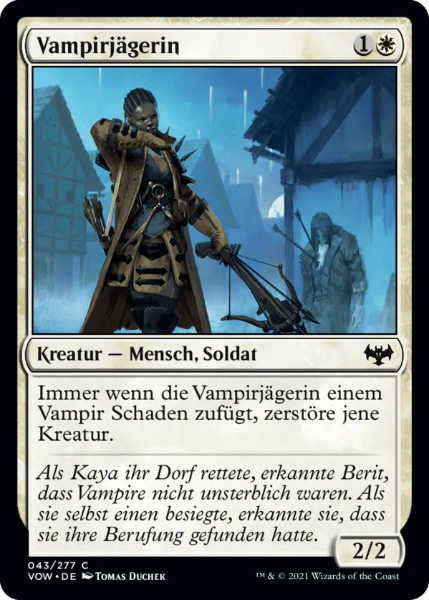 Sammelkarten MTG Vampirjägerin VOW 43