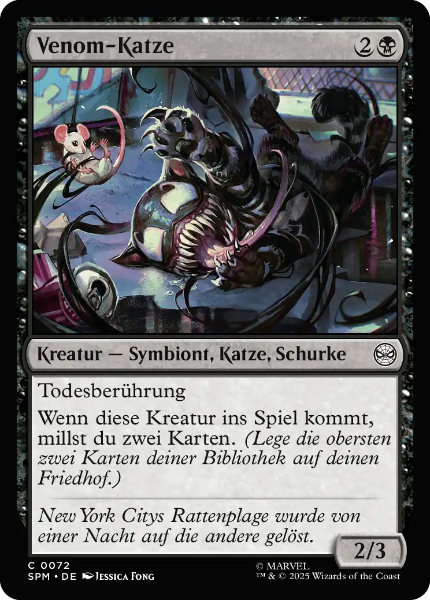 Sammelkarten MTGVenom-Katze SPM #72