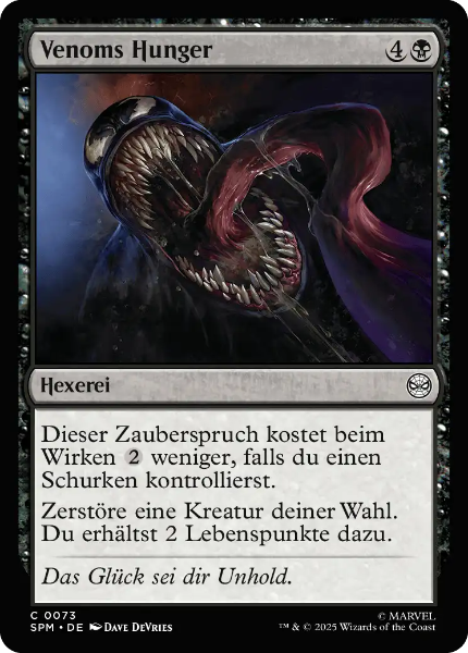 Sammelkarten MTG Venoms Hunger SPM #73
