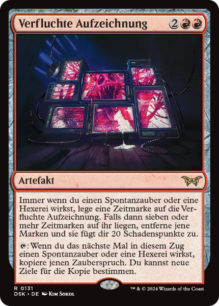 Sammelkarten MTG Verfluchte Aufzeichnung DSK #131