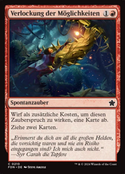 Sammelkarten MTG Verlockung der Möglichkeiten FDN #210 (DEU)