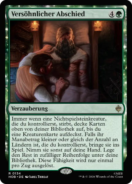 Sammelkarten MTG Versöhnlicher Abschied HOB #134 (DEU)
