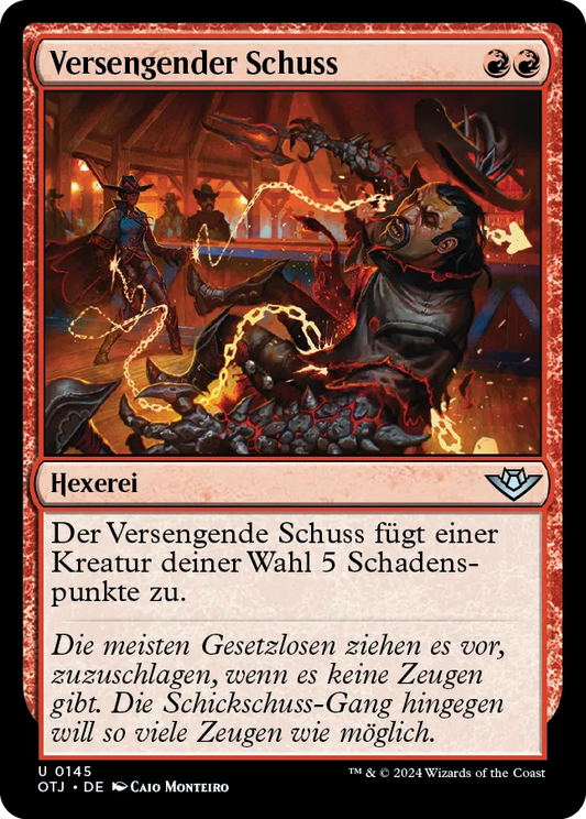 Sammelkarten Outlaws of Thunder Versengender Schuss #45