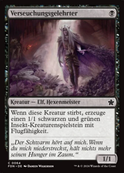 Sammelkarten MTG Verseuchungsgelehrter FDN #64 (DEU)