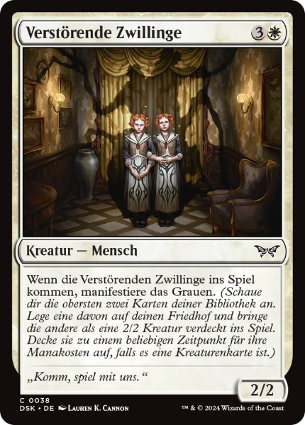 Sammelkarten MTG Verstörende Zwillinge DSK #38