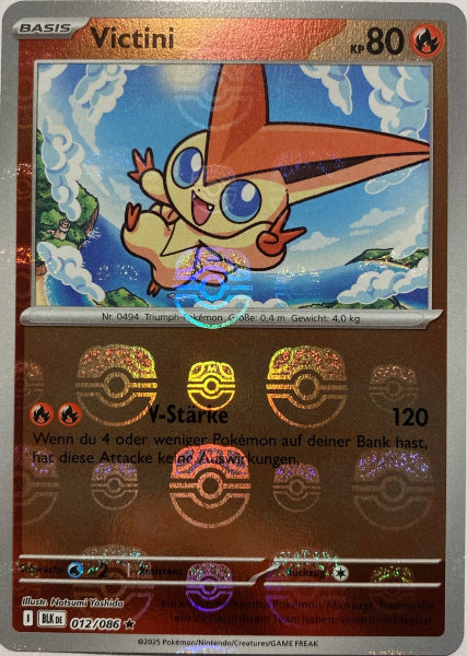 Sammelkarten Pokemon Victini Reverse Holo012/086