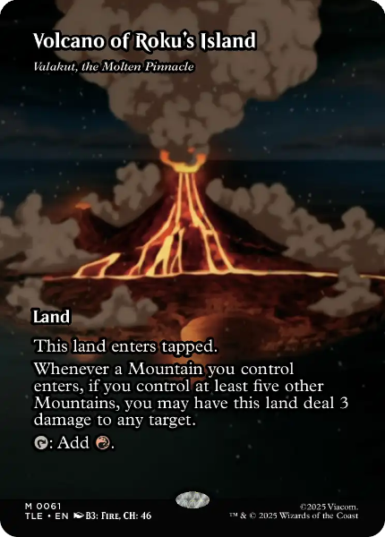 Sammelkarten MTG Volcano of Roku´s Island TLE #61 Foil