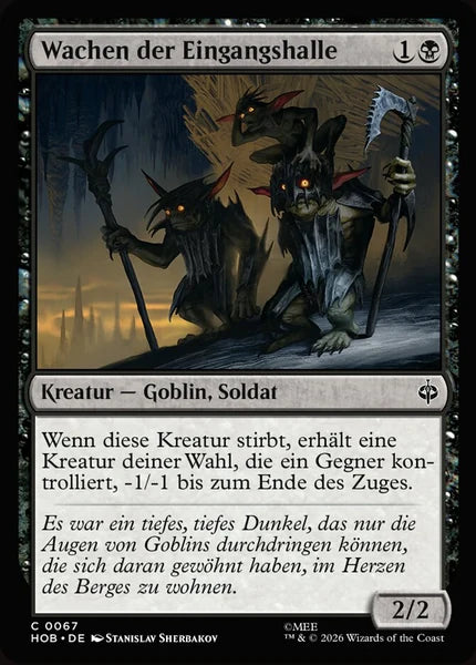 Sammelkarten MTG Wachen der Eingangshalle HOB #67 (DEU)
