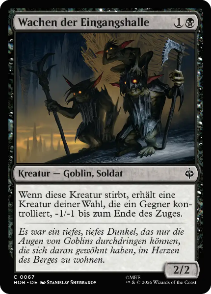 Sammelkarten MTG Wachen der Eingangshalle HOB #67 Foil (DEU)
