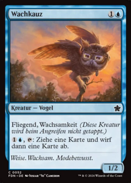 Sammelkarten MTG Wachkauz FDN #52 (DEU)