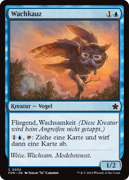 Sammelkarten MTG Wachkauz FDN #52 (DEU)