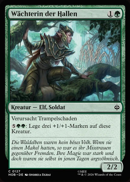 Sammelkarten MTG Wächterin der Hallen HOB #127 (DEU)