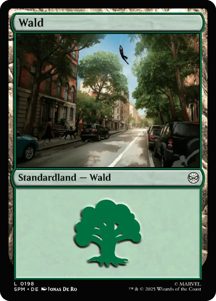 Sammelkarten MTG Wald SPM #198