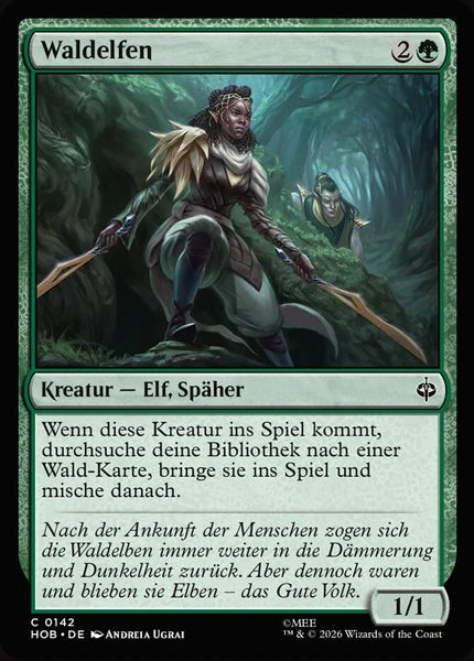 Sammelkarten MTG Waldelfen HOB #142 (DEU)