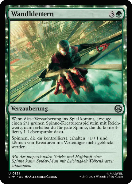 Sammelkarten MTG Wandklettern SPM #121