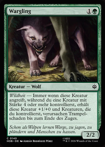 Sammelkarten MTG Wargling HOB #140 (DEU)