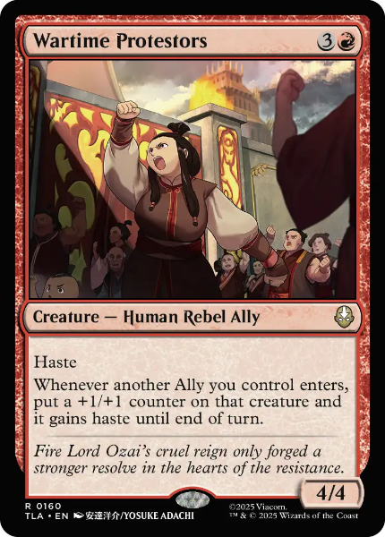 Sammelkarten MTG Wartime Protestors TLA #375 FOIL (ENG)