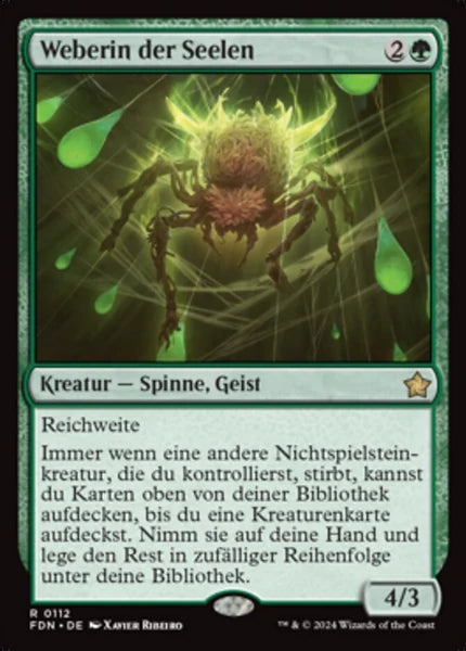 Sammelkarten MTG Weberin der Seelen FDN #112 (DEU)