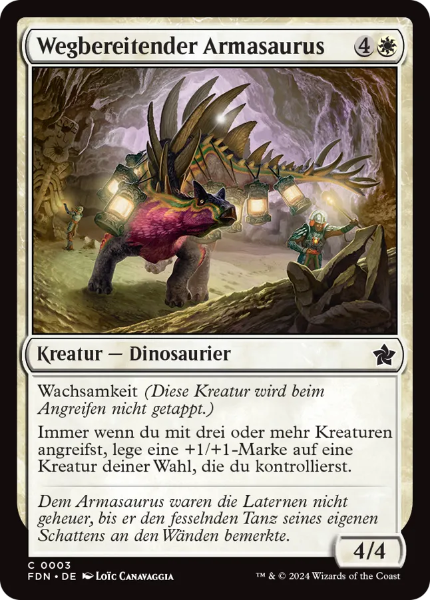 Sammelkarten MTG Wegbereitender Armasaurus FDN #03