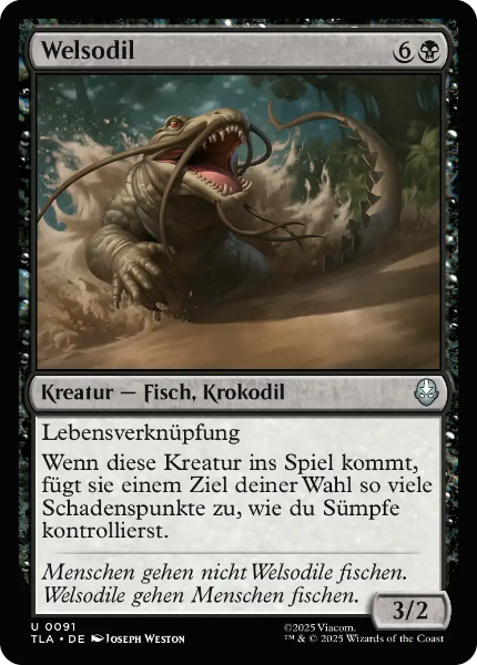 Sammelkarten MTG Welsodil TLA 91 Holo
