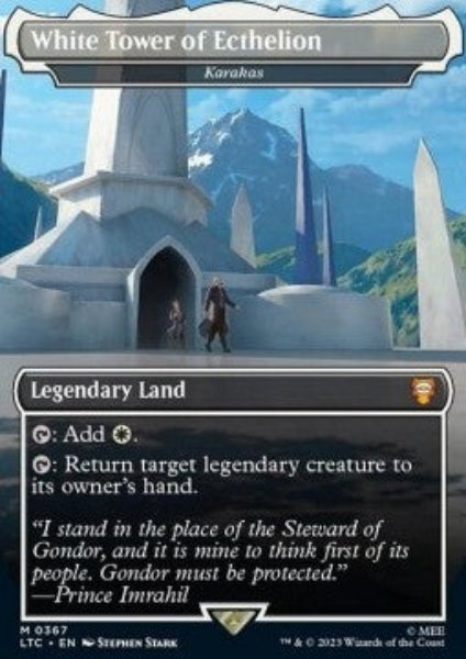 Sammelkarten MTG White Tower of Ecthelion (Karakas) LTC ★ Foil 