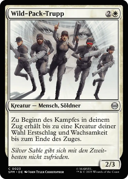 Sammelkarten MTGWild-Pack-Trupp SPM #23 Foil