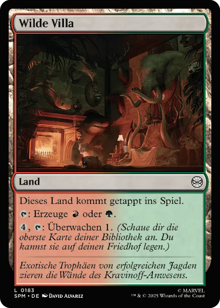 Sammelkarten MTG Wilde Villa SPM #183  Foil