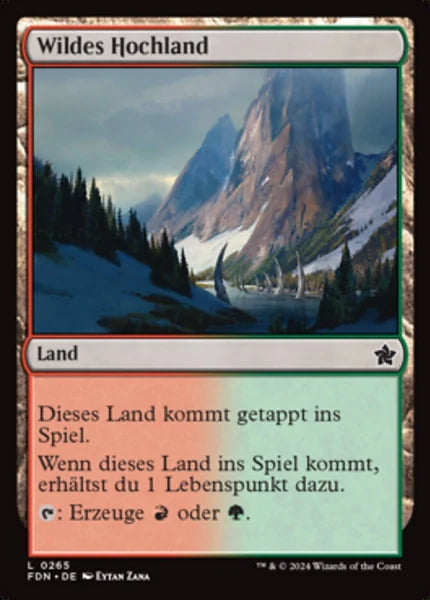 Sammelkarten MTG Wildes Hochland FDN #265 (DEU)