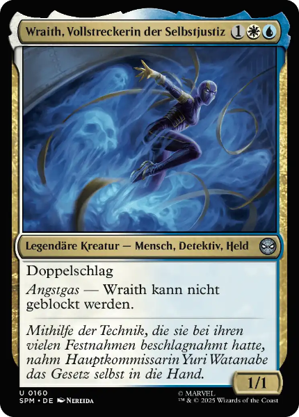 Sammelkarten MTG Wraith, Vollstreckerin der Selbstjustiz SPM #160