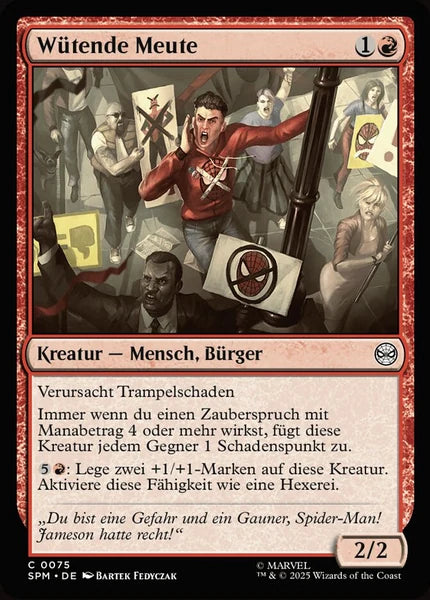 Sammelkarten MTG Wütende Meute SPM #75 (DEU)