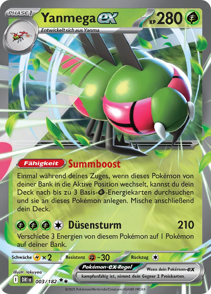 Sammelkarten Pokemon Yanmega ex 003/182 Holo