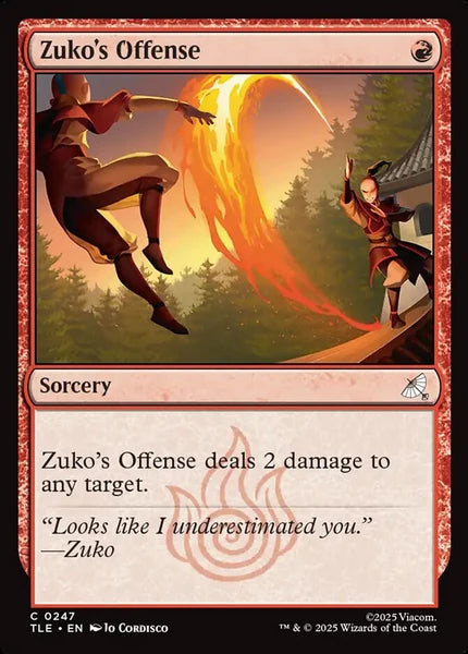 Sammelkarten MTG Zuko's Offense TLE #247 (ENG)