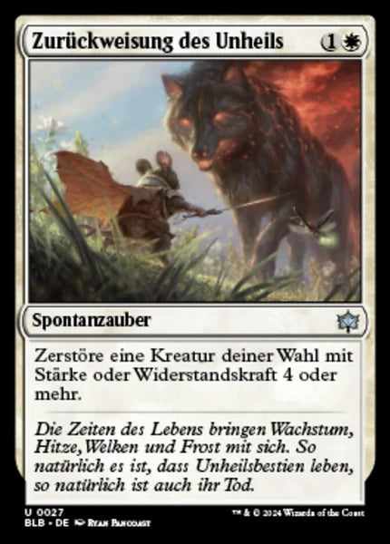 Sammelkarten MTG Zurückweisung des Unheils BLB #27 (DEU)