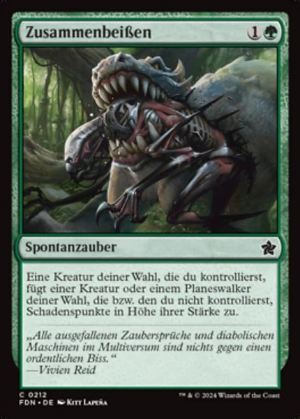 Sammelkarten MTG Zusammenbeißen FDN #212 (DEU)