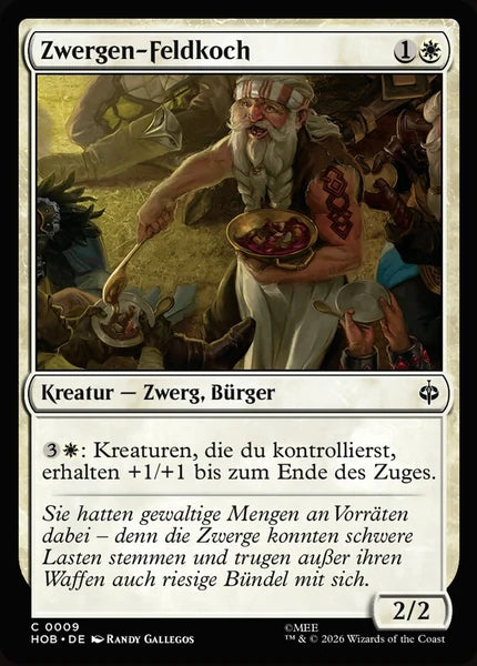Sammelkarten MTG Zwergen-Feldkoch HOB #9 (DEU)