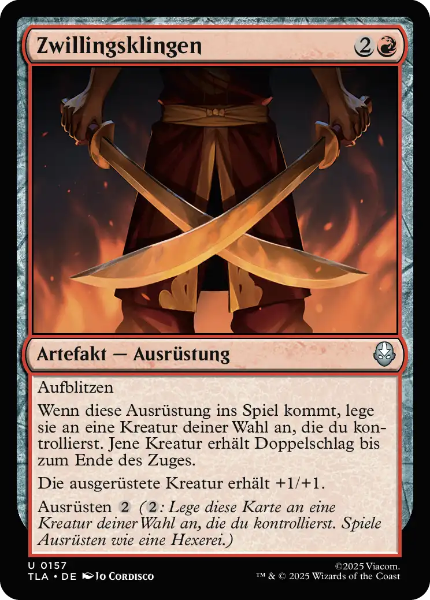Sammelkarten MTG Zwillingsklingen TLA #157
