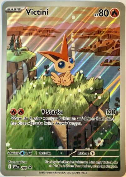 Sammelkarten Pokemon Victini 208 Promo Holo