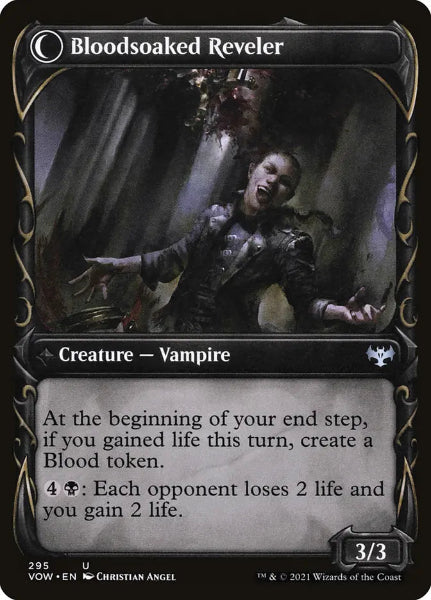 Sammelkarten MTG Restless Bloodseeker // Bloodsoaked Reveler VOW #295 (ENG)