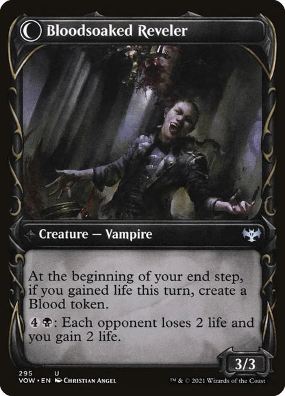 Sammelkarten MTG Restless Bloodseeker // Bloodsoaked Reveler VOW #295 (ENG)